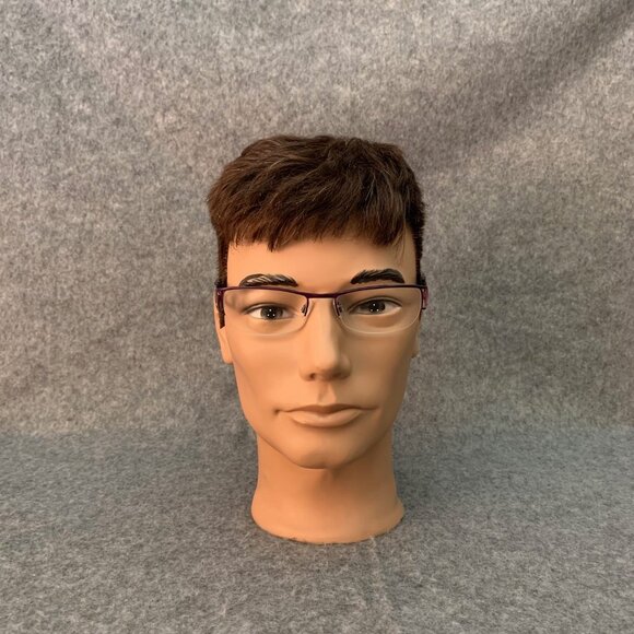 Cogan YC2132 VIO Purple Gold Half Rim Optical/Prescription Eyeglasses Frame - Picture 3 of 14